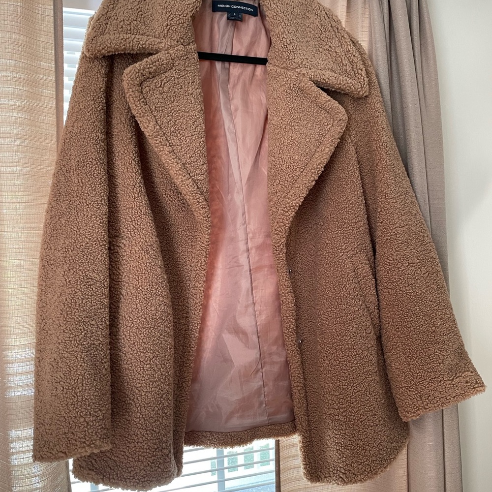 French Connection Teddy Coat Size Large